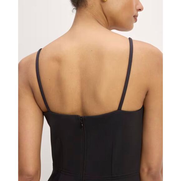 Everlane The Dream Everywhere Dress Ponte Knit Black Women's Large NWOT A-Line - Picture 3 of 11